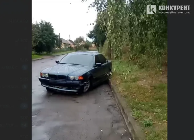 У Луцьку на Потебні сталася аварія (відео)