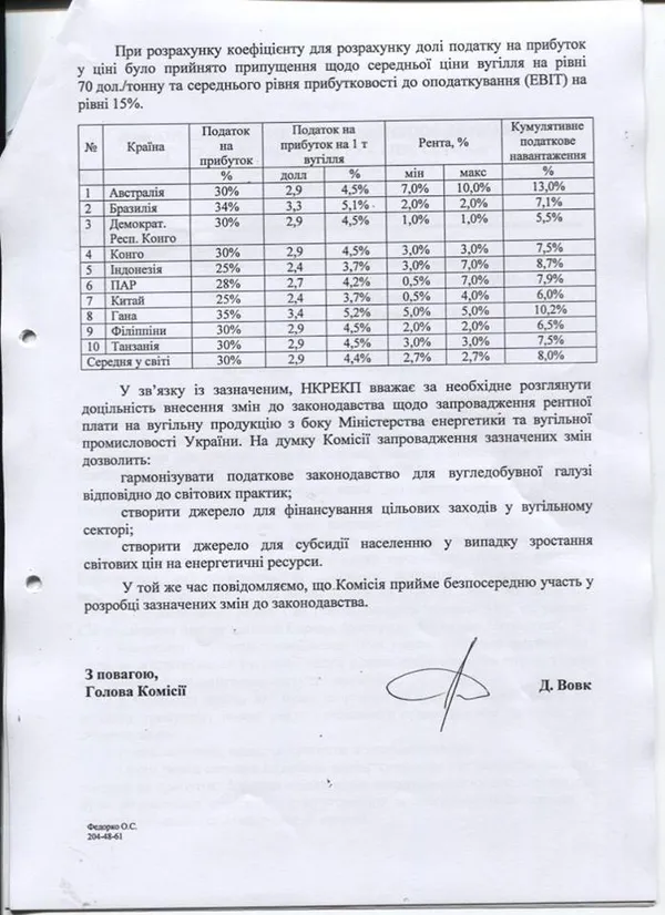 В Україні хочуть ввести ренту на видобування вугілля 