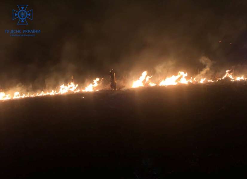 На Волині рятувальники боролися і з вогнем, і з водою (фото)