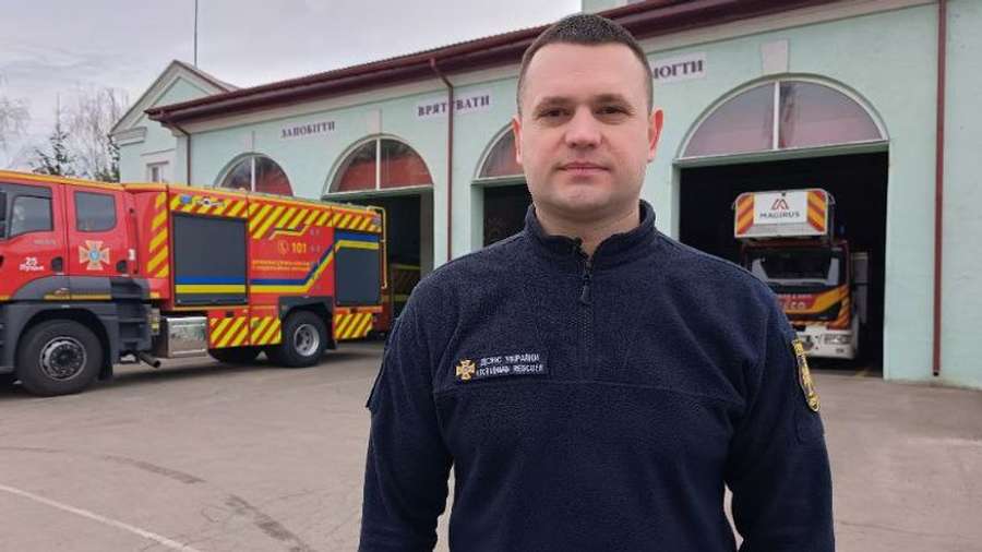 Заступник начальника 25-ї пожежно-рятувальної частини Андрій Малімон