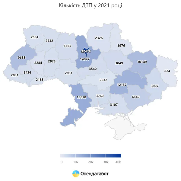 Кількість ДТП із постраждалими на Волині за 10 місяців зменшилась на 20%