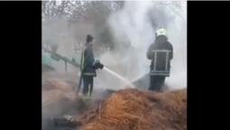 У Четвертні вогонь знищив два велосипеди, п'ять тонн сіна і дві тонни брикету (відео)