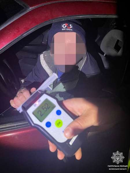 У Ковелі вночі зловили п'яного водія, якому суд заборонив сідати за кермо (фото)