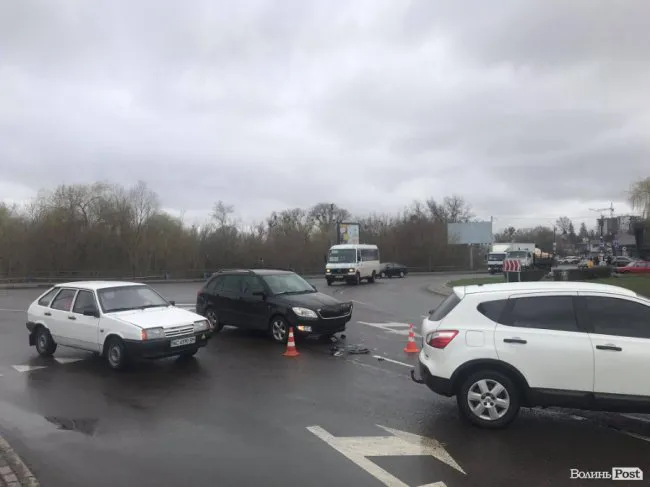 У Луцьку – аварія за участі патрульних (відео)