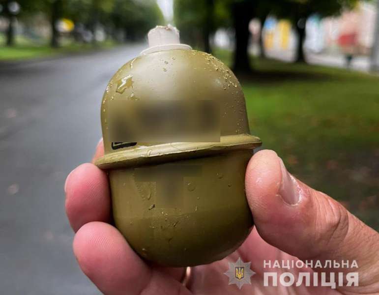 У Володимирі чоловік гуляв парком з гранатою в пакеті (фото)