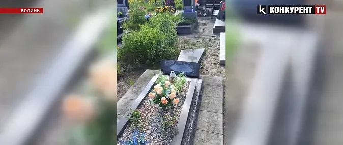На волинському кладовищі лежать потрощені пам'ятники – їх кількість вражає (відео)