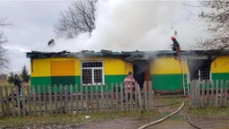 В Любомльському районі через монтаж димаря загорівся магазин