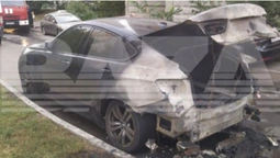 У Москві підпалили авто посадовця Генштабу збройних сил росії (відео)