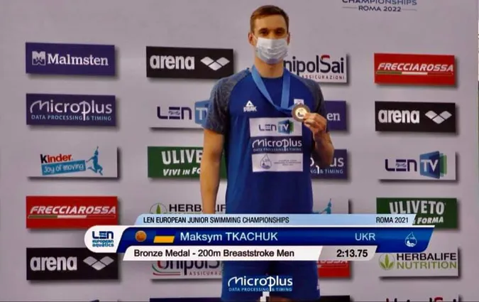 Волинський плавець здобув «бронзу» на Чемпіонаті Європи з плавання серед юніорів