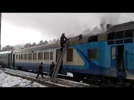 На Волині загорівся поїзд «Ковель-Заболоття» (фото, відео)