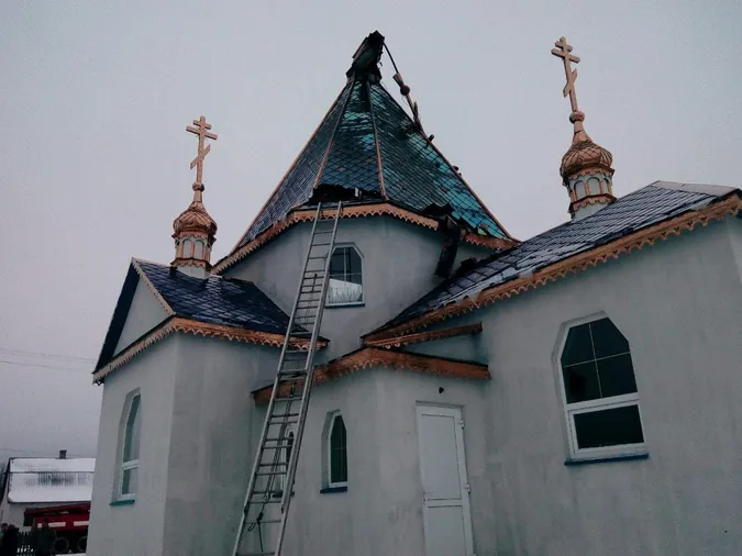 На Волині горіла церква УПЦ (МП)