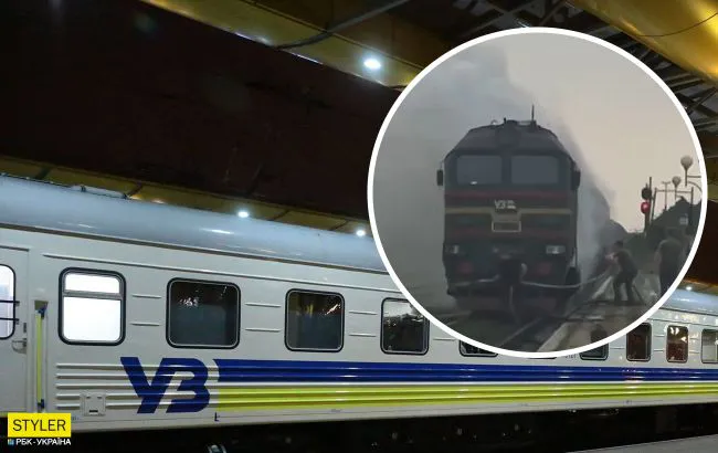 Під Рівним на ходу загорівся поїзд (відео)