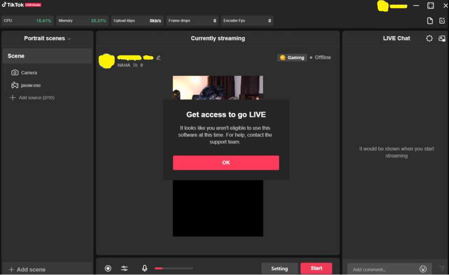 TikTok почав тестувати свою відеострімінгову платформу TikTok Live Studio