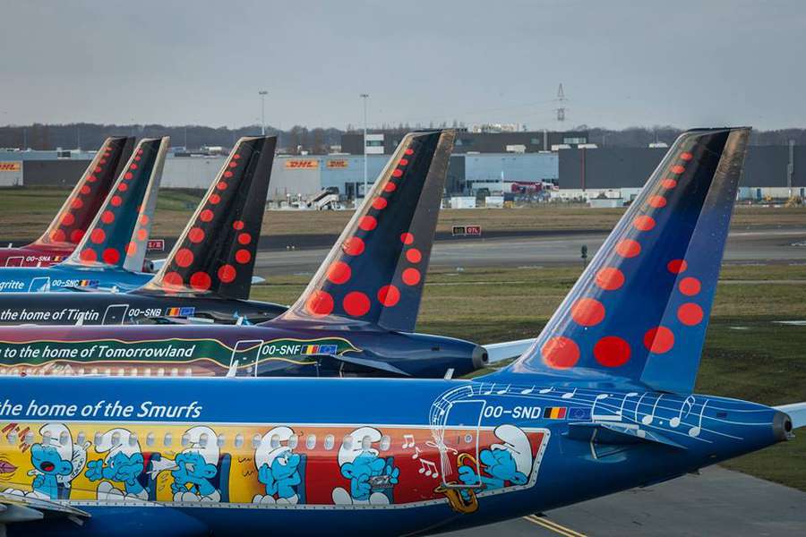 Авіакомпанія Brussels Airlines провела фотосесію своїх спеціальних літаків