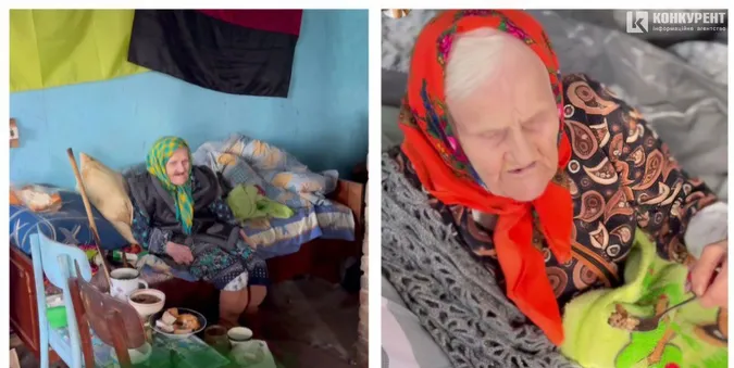 Бабуся Ганна з Волині, яка боялась спати, відсвяткувала Різдво з волонтерами (відео)