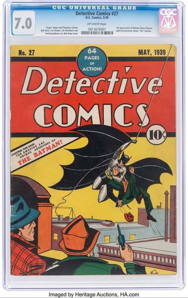 Перший комікс про Бетмена продали за за $1,5 млн на аукціоні в США