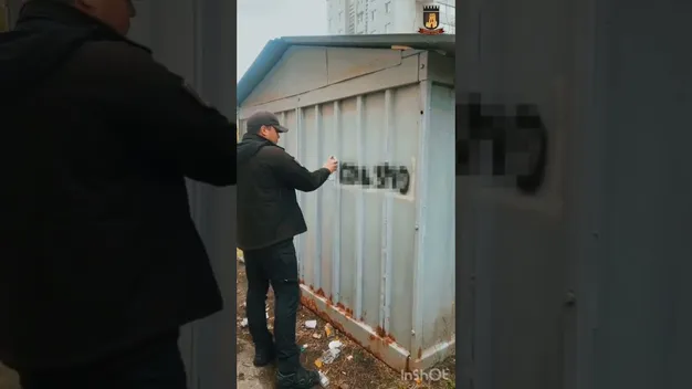 У Луцьку муніципали позамальовували написи про «соль» (відео)