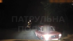 У Луцьку вночі зупини п'яного 20-річного порушника на ВАЗ (відео)