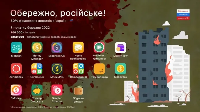 50% застосунків для фінансів в Україні – російські та мають доступ до даних українців