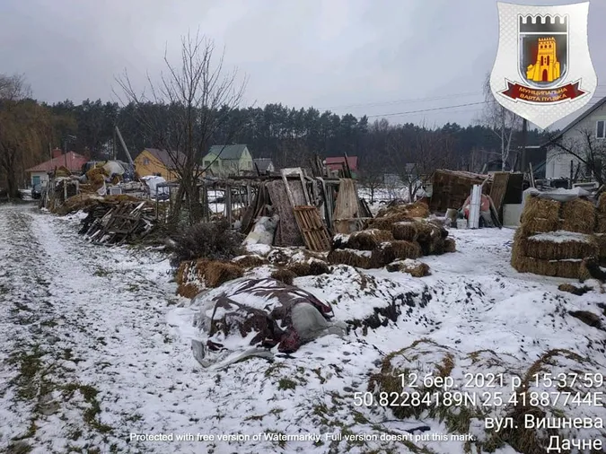 Волинянин перетворив власне подвір'я на звалище (фото)