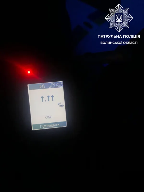 У Луцьку за добу зловили шістьох п'яних водіїв (фото)