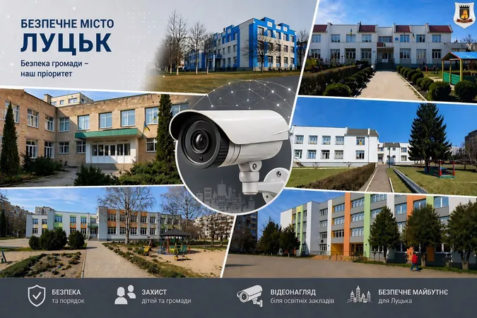 У Луцьку на 40-му встановлять відеокамери біля 12 навчальних закладів: де саме