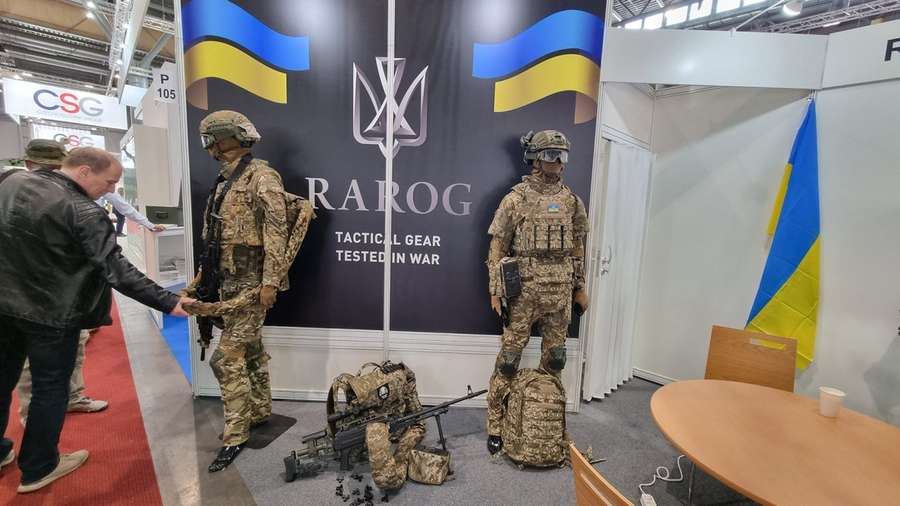 Амуніція української компанії Rarog на виставці IDET 2023 у Брно, Чехія, 26 травня 2023 року.