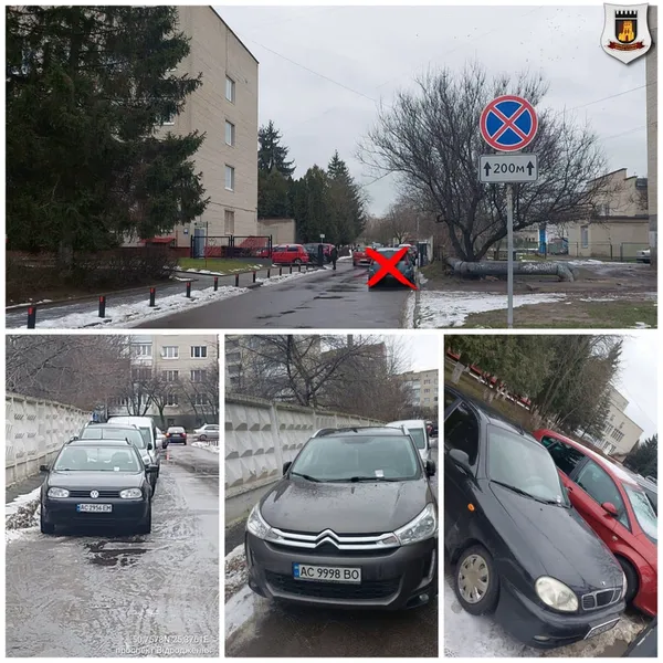 Заважають «швидким»: у Луцьку муніципали оштрафували паркохамів (фото)