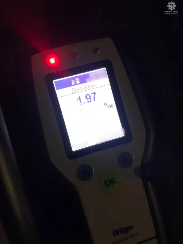 У центрі Луцька – аварія: пʼяна водійка вилетіла на тротуар та врізалась у лавку