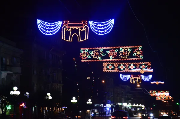 Луцьк осяяла патріотична ілюмінація