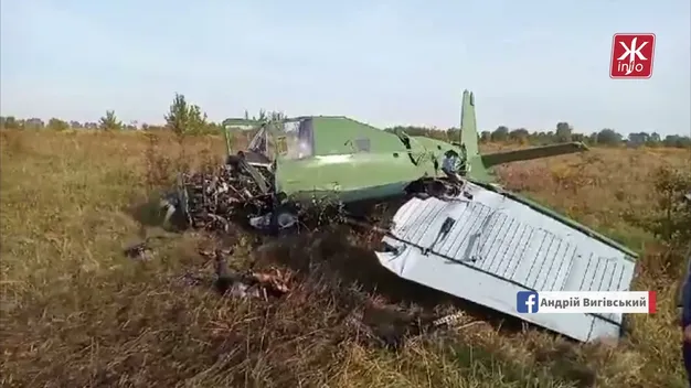 На Житомирщині впав літак (відео)