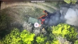 Горіло яскраво: воїни 100-ї бригади знищили ворожий «Урал» з боєкомплектом (відео)