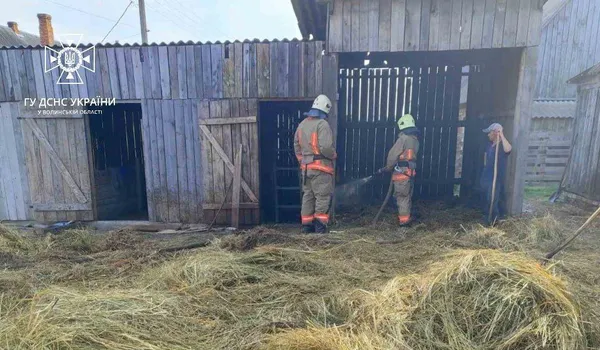 На Камінь-Каширщині посеред вулиці горів «жигуль» (фото)