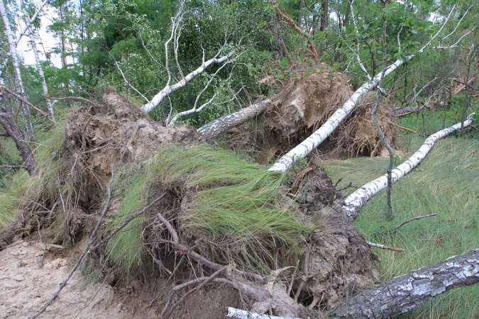 На Волині ураган пошкодив 200 гектарів лісу