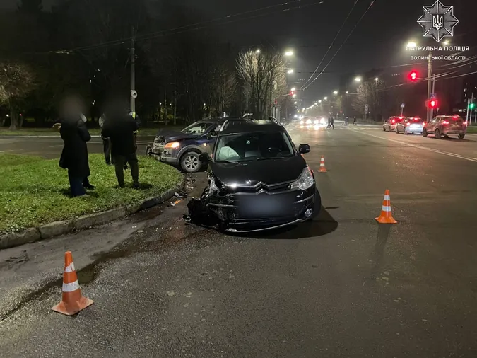 У Луцьку не розминулись Citroen та Chevrolet (фото)