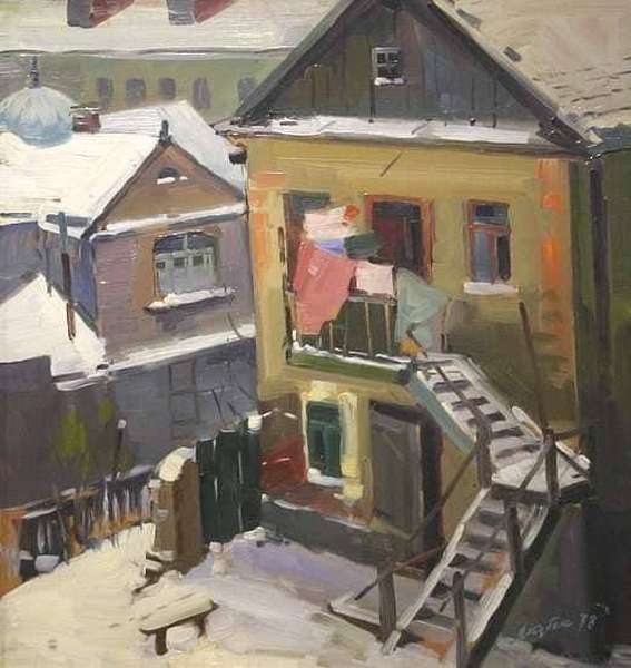 Зимовий Луцьк на полотнах Карела Якубека (фото)