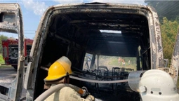 На Горохівщині згорів Mercedes-Benz (фото)