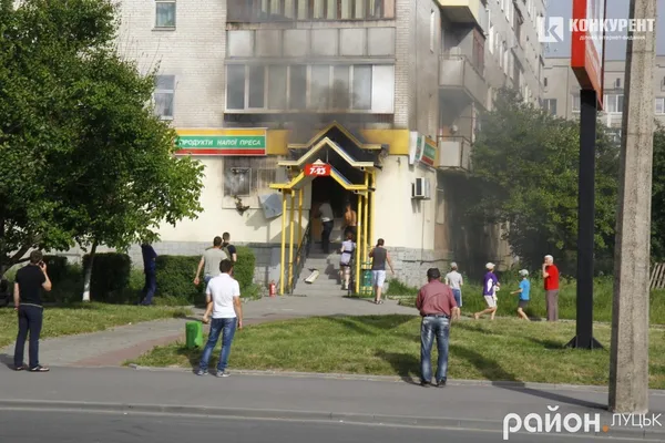 У Луцьку на Конякіна горів магазин