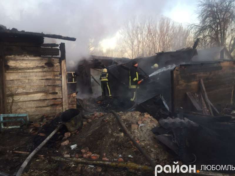 На Любомльщині у пожежі загинула людина