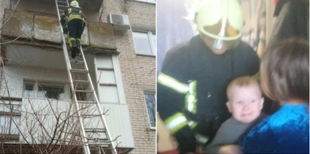 Двері зачинились, а на вогні – сковорідка: у Володимирі рятувальники визволяли з квартири дитину (фото)