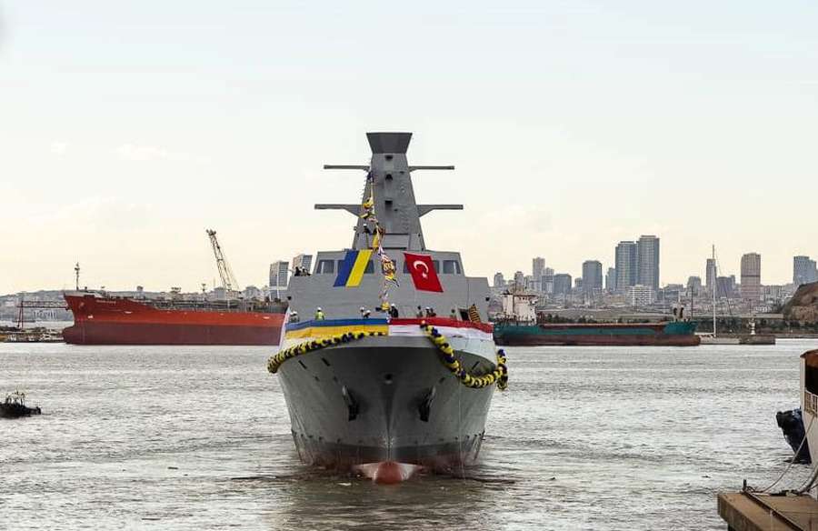У Туреччині спустили на воду корвет, збудований для ВМС України (фото, відео)