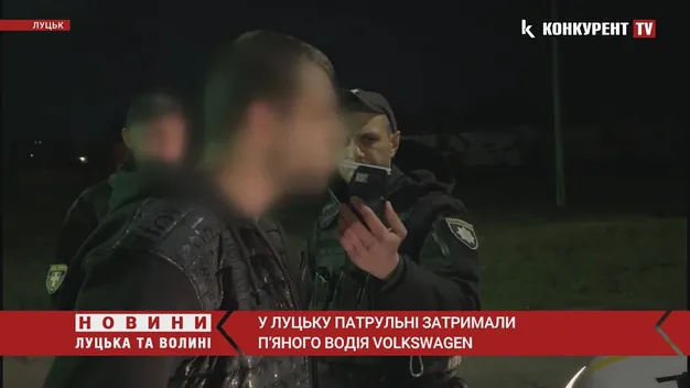 Доїздився: у Луцьку патрульні затримали п'яного водія (відео)