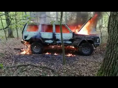 Посеред лісу на Волині знову підпалили джип на «бляхах»