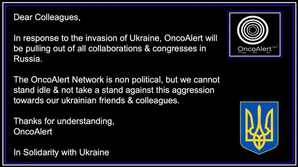 З Росією припинила співпрацювати світова мережа онкологів OncoAlert