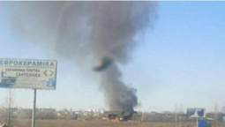 Під Луцьком – пожежа в сервісному центрі "Scania" (фото)