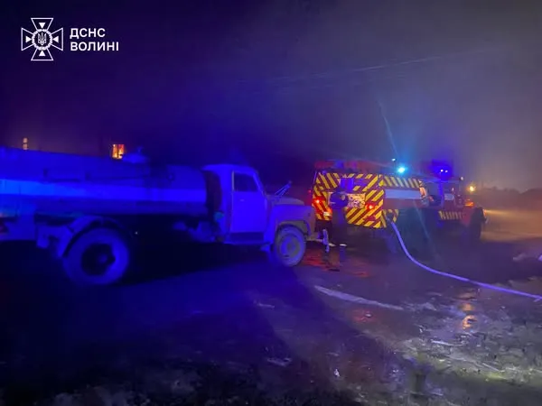 У Ковельському районі горів житловий будинок (фото)