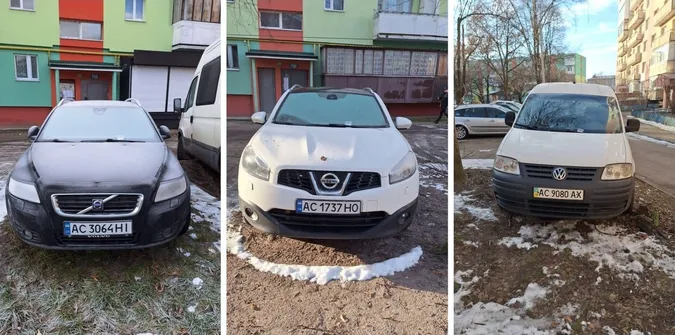 У Луцьку муніципали покарали водіїв за знищений газон (фото)