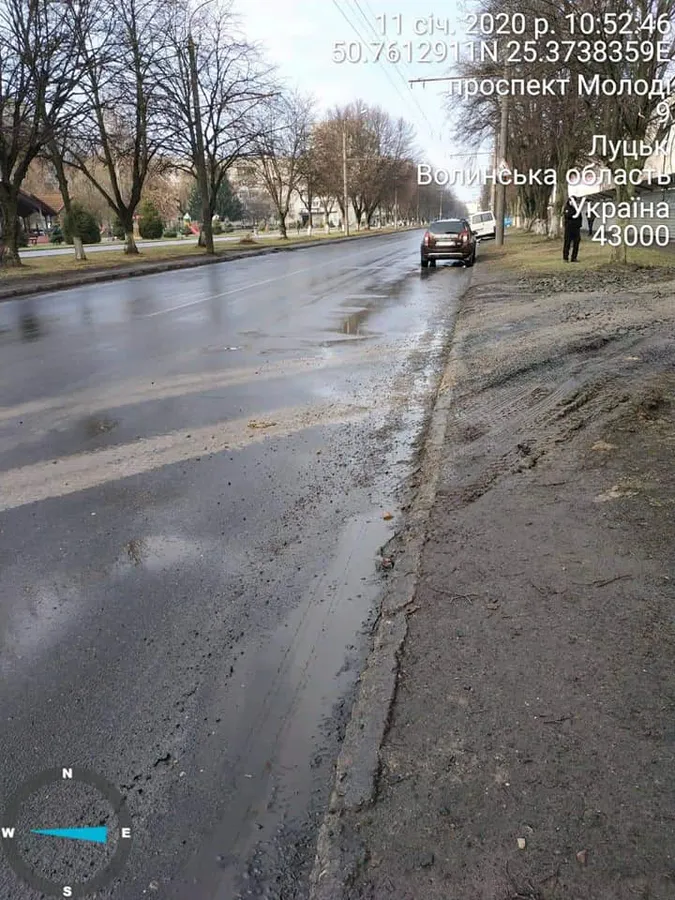 У Луцьку виконроба оштрафували за непомиті колеса (фото)