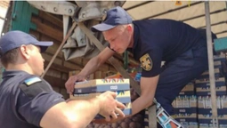 Волинські рятувальники передали у Харків 8 тонн допомоги та ікону від митрополита Михаїла (фото)