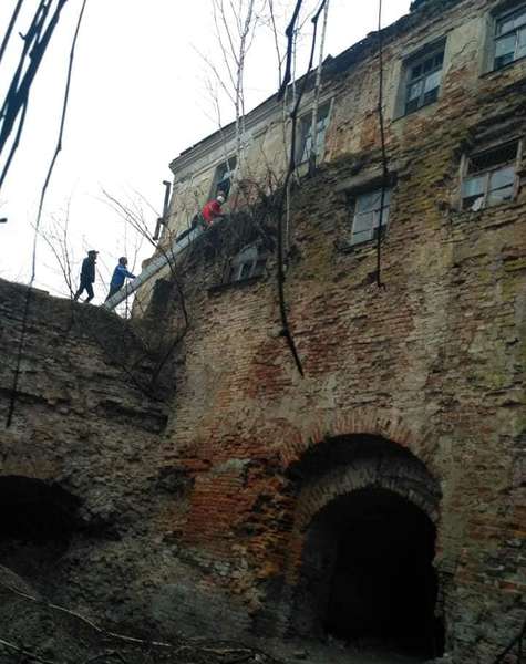 Краєзнавці самотужки намагаються сповільнити руйнування замку в Олиці (фото)